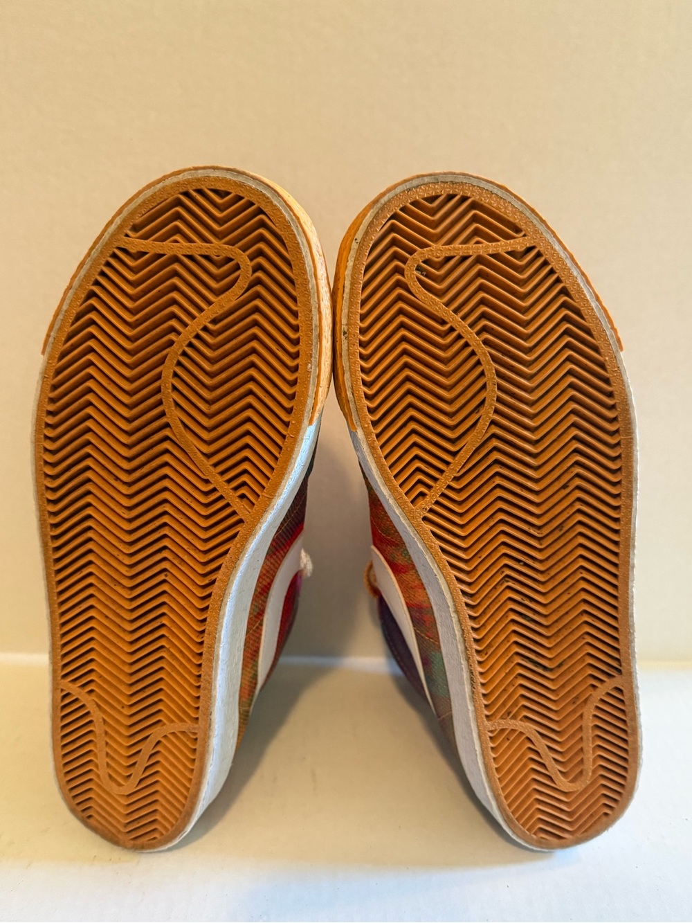 Nike Multicolor High-Top Sneakers with White Swoosh and Orange Accents - Picture 13 of 14